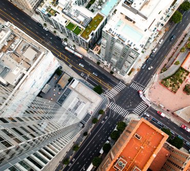 foto da vista aérea da avenida paulista